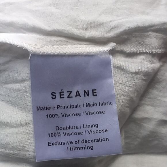 Sezane white Berry Mini Summer Dress Size 34 - Picture 9 of 14